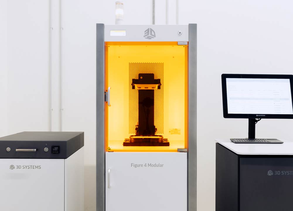 Sala resine dedicata alla tecnologia Digital Light Processing Figure4 di 3D Systems